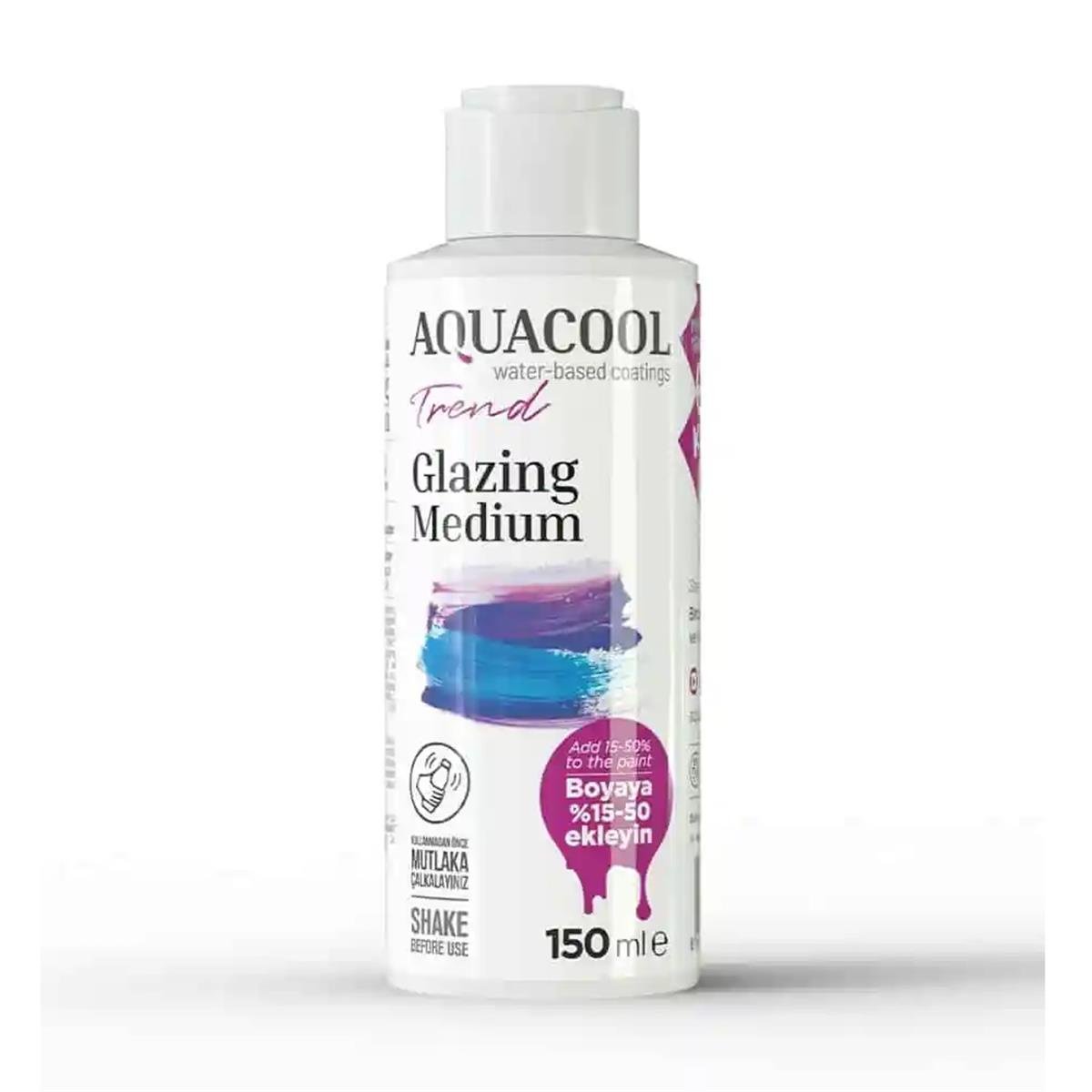 Aquacool Trend Glazing Medium 150 ML resmi