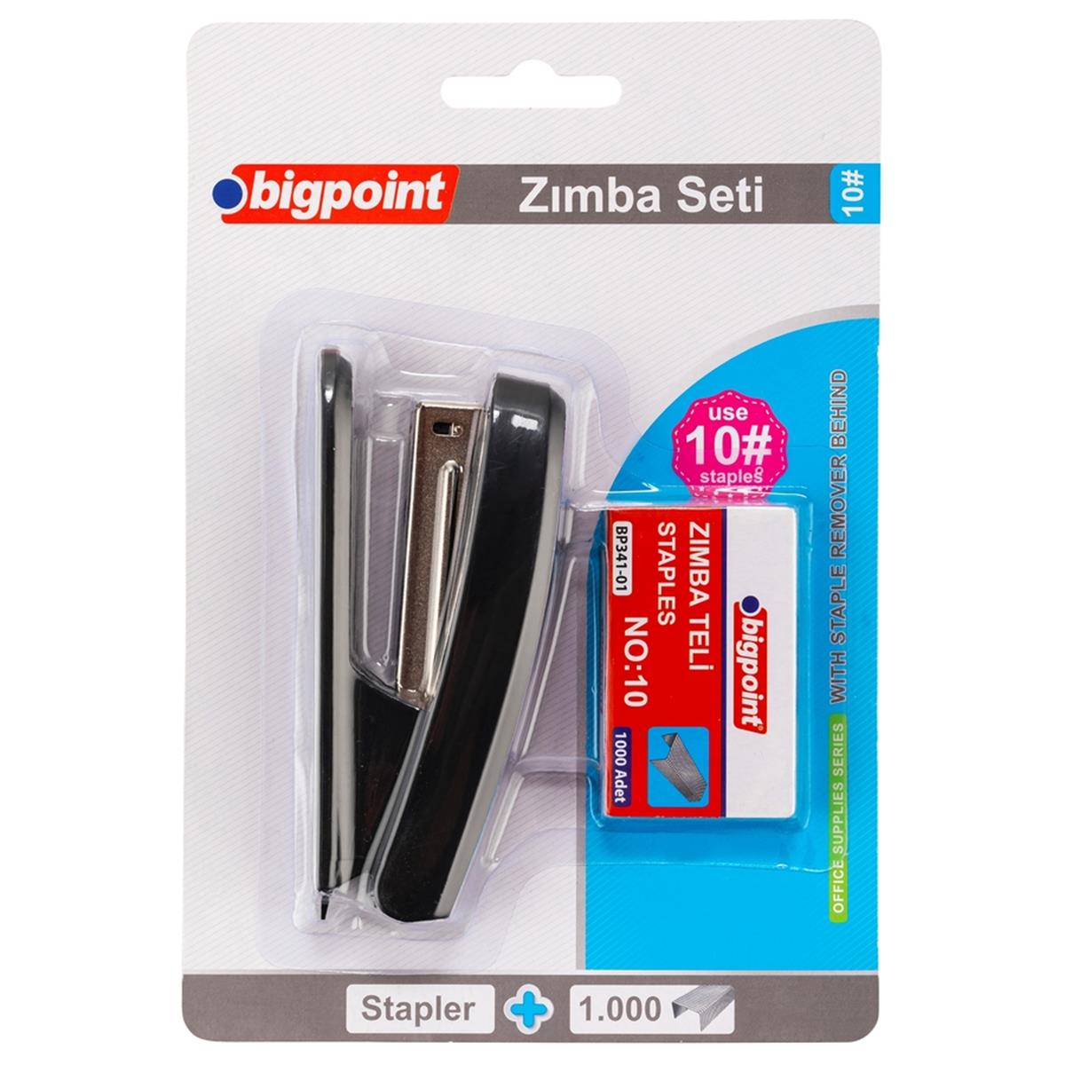 Bigpoint Zımba Makinesi Seti No:10 Siyah resmi