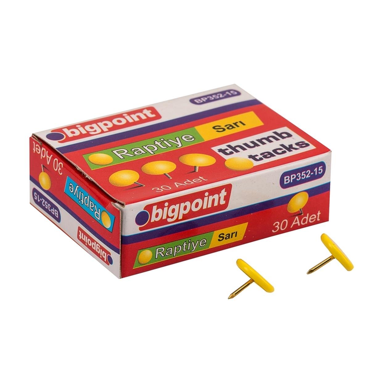 Bigpoint Renkli Raptiye Sarı 30'lu Kutu resmi