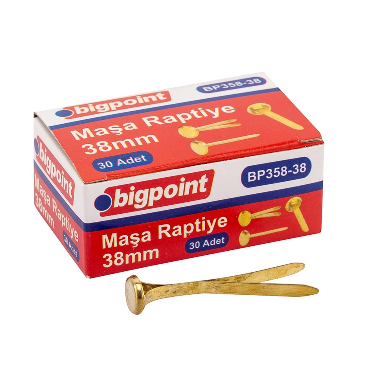 Bigpoint Maşa Raptiye 38 mm 30'lu Kutu resmi