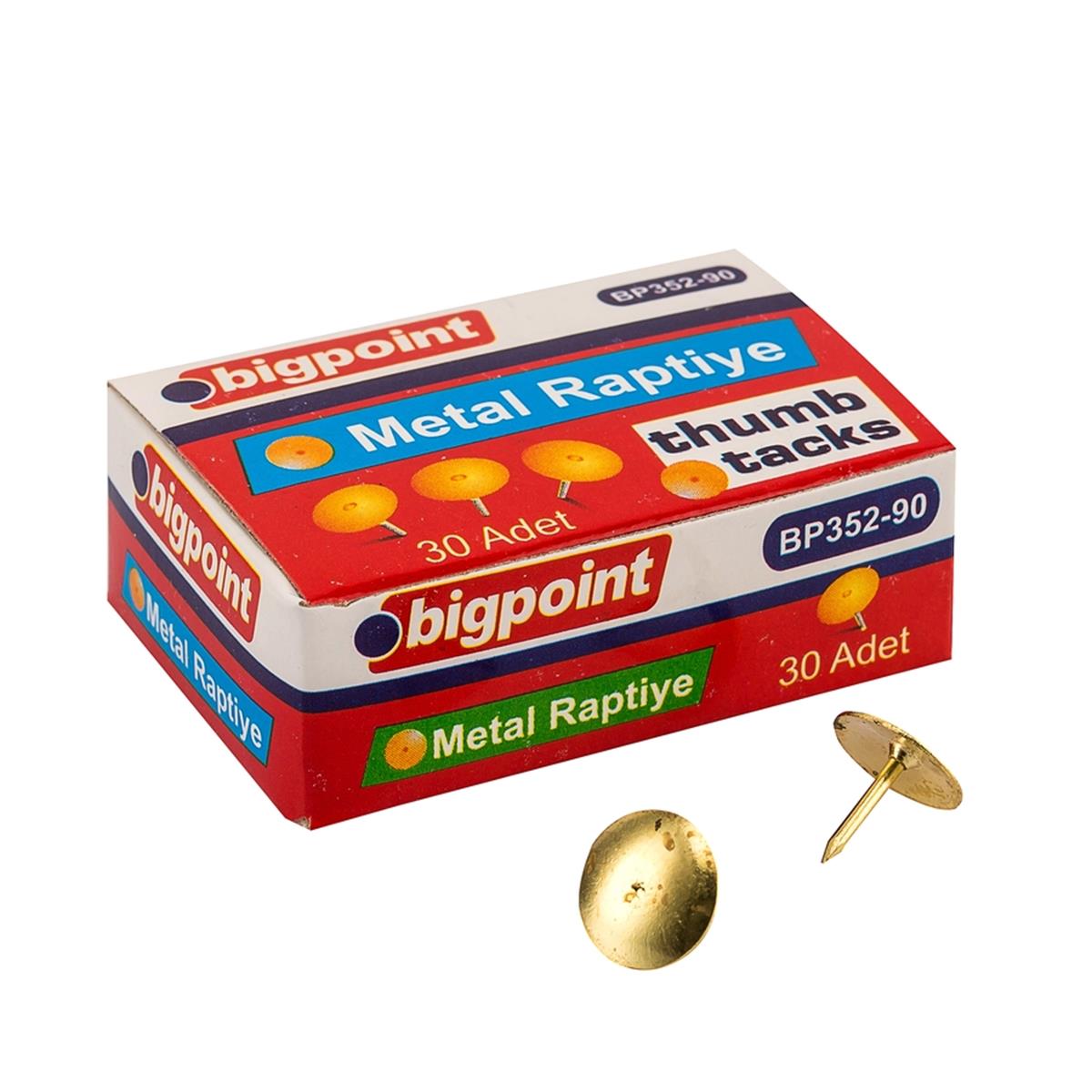 Bigpoint Raptiye Metal Sarı (Pirinç) 30'lu Kutu resmi