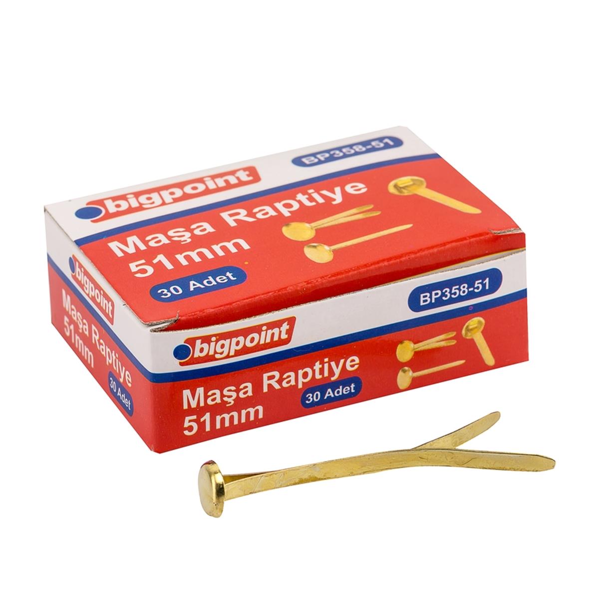 Bigpoint Maşa Raptiye 51 mm 30'lu Kutu resmi