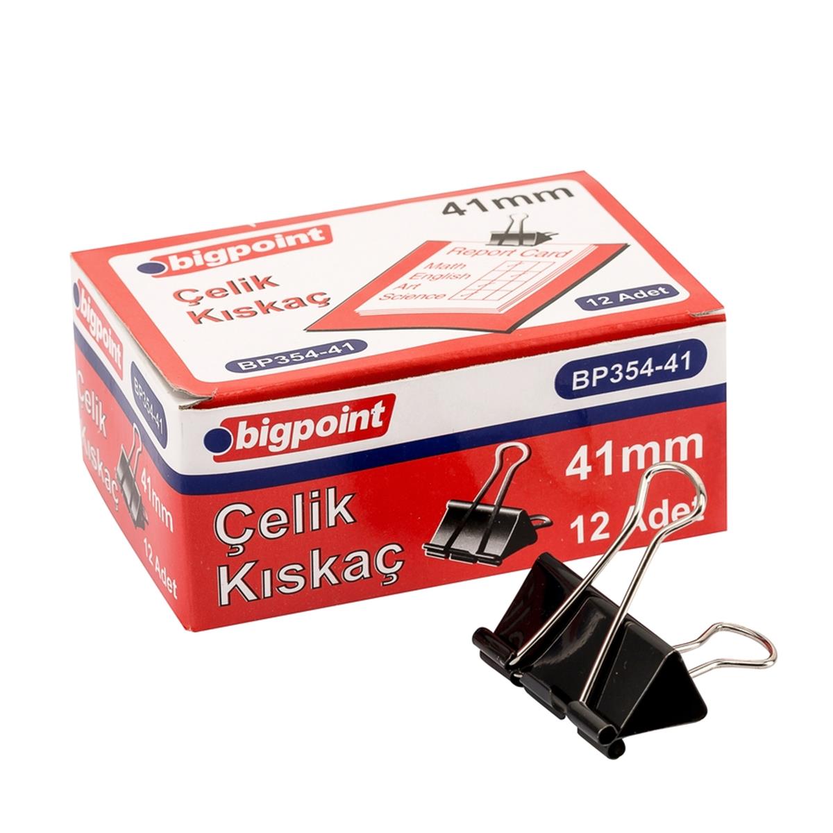 Bigpoint Çelik Kıskaç 41 mm 12'li Kutu resmi