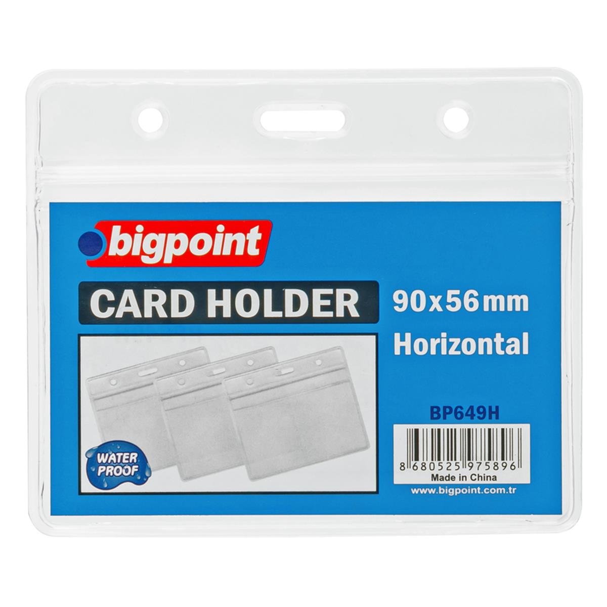 Bigpoint Kilitli Kart Poşeti Yatay 95x58mm resmi