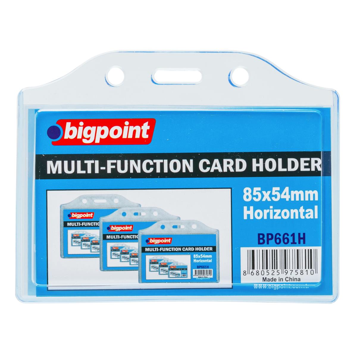 Bigpoint Çok Amaçlı Kart Kabı Yatay 85x54mm resmi