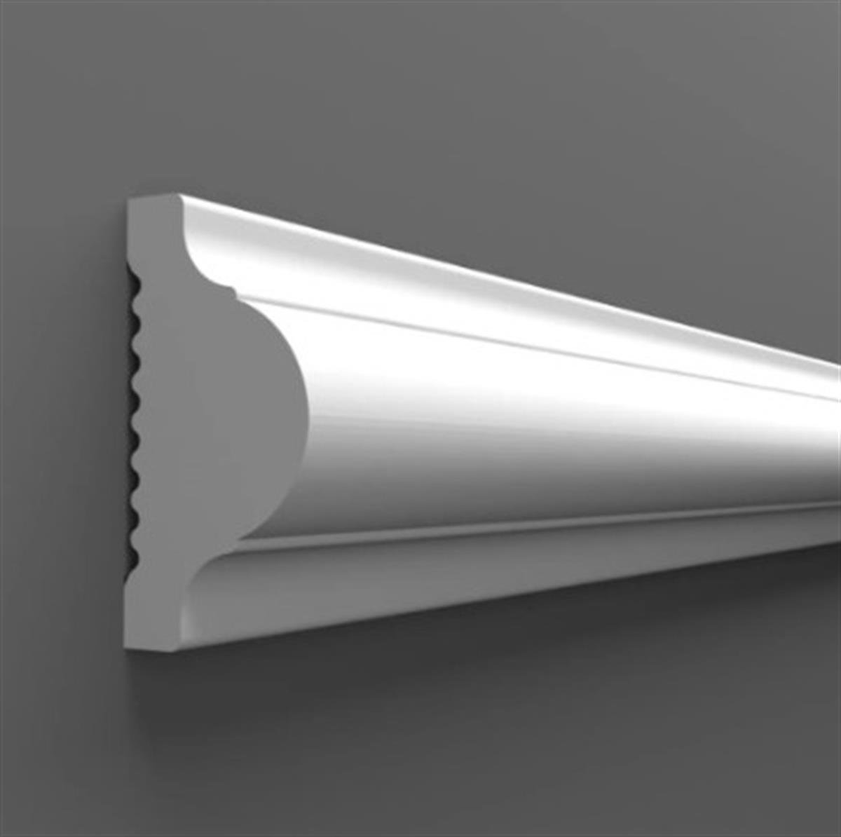 Boyanabilir Dekoratif Duvar Çıtası 2,5 cm (1 Boy 240 cm) D102 E resmi