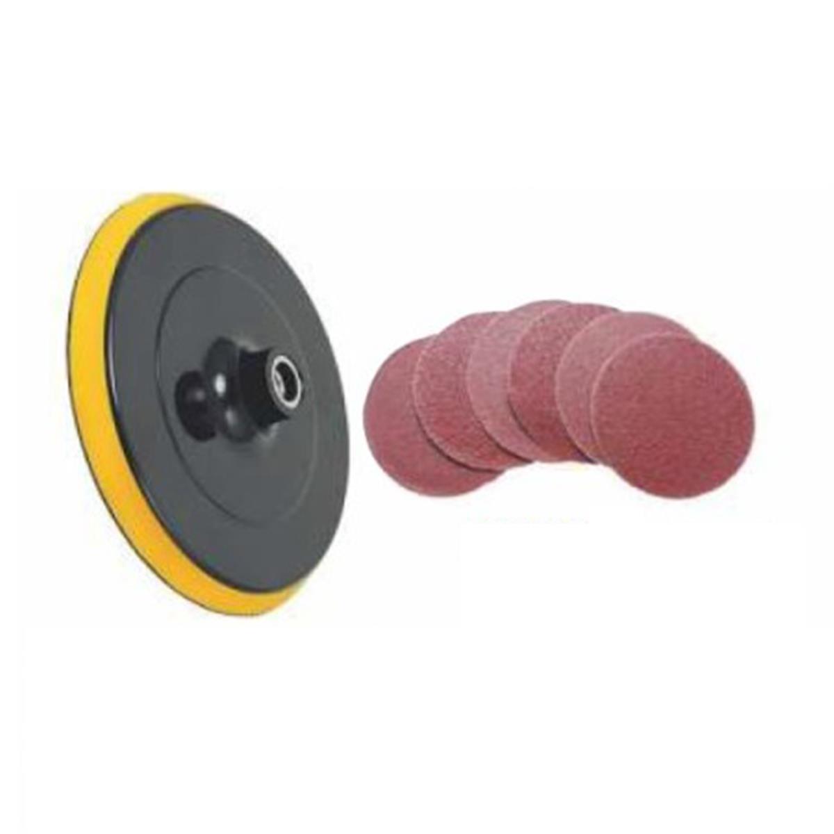 Bay-tec Cırtlı Disk Zımpara Pedi 6 Yedekli 180mm Mk0240 resmi