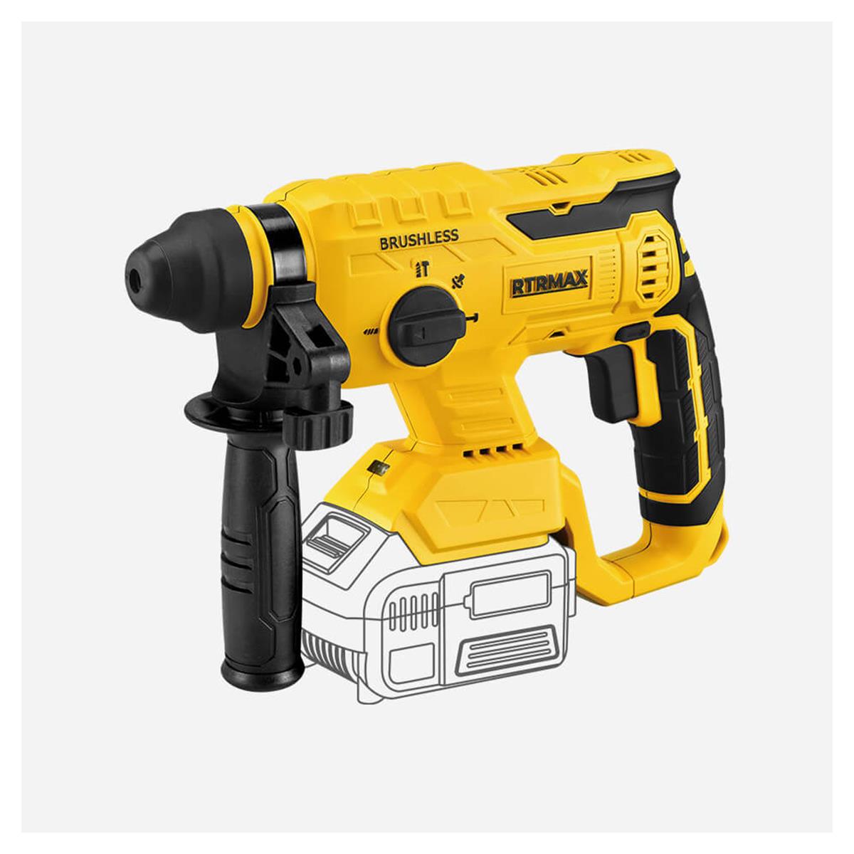 Rtrmax Rtx2095b X-lion Akülü Elektropnömatik Kırıcı Delici 18v (akü Hariç) resmi