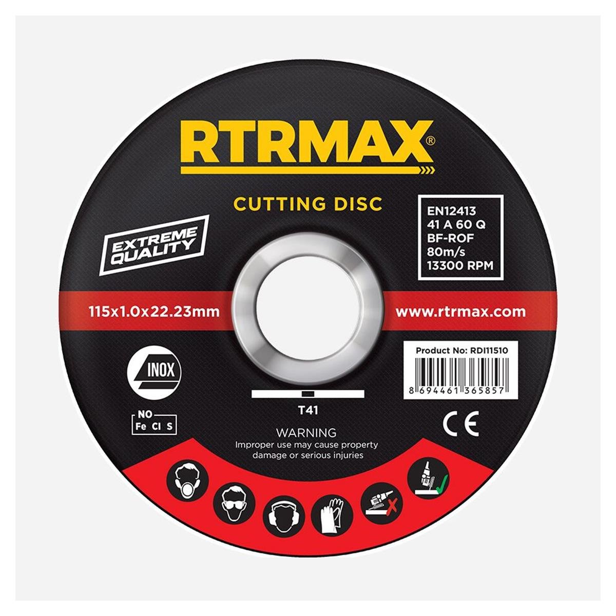 Rtrmax Rdı23020 İnox Kesme Diski 230x2.0x22mm resmi