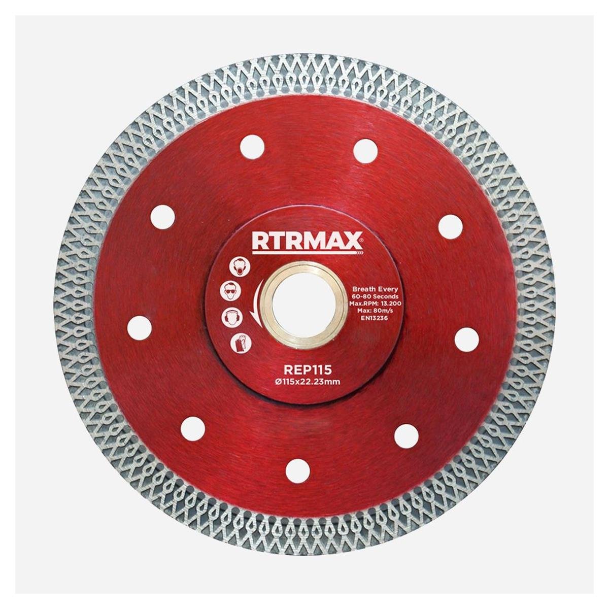 Rtrmax Rep115 Çapraz Dişli Hassas Kesim Elmas Testere 115x1.2x22mm resmi