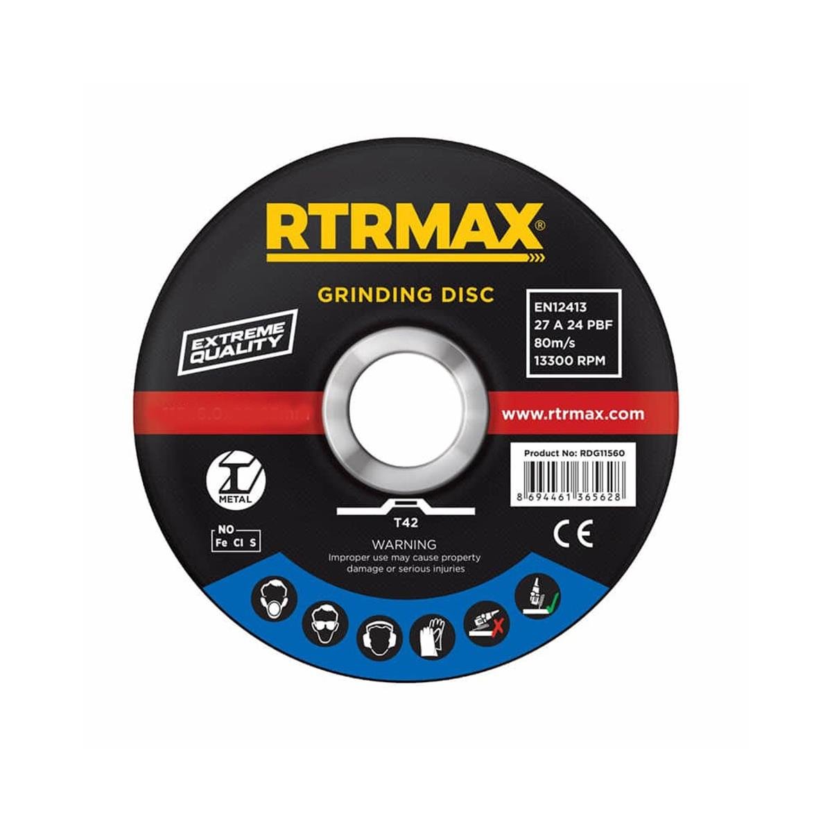 Rtrmax Rdg18080 Çapak Alma Diski 180x8.0x22mm resmi