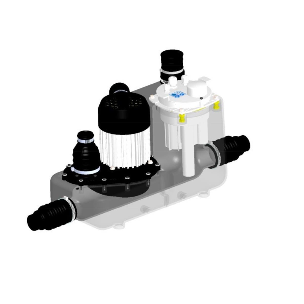 Sanicom 1 Tek Pompalı 2 Ünite Atık Su Tahliye Pompası resmi