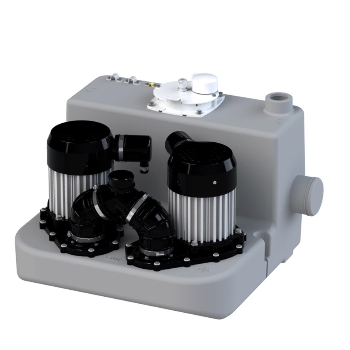 Sanicom 2 Çift Pompalı 2 Ünite Atık Su Tahliye Pompası resmi