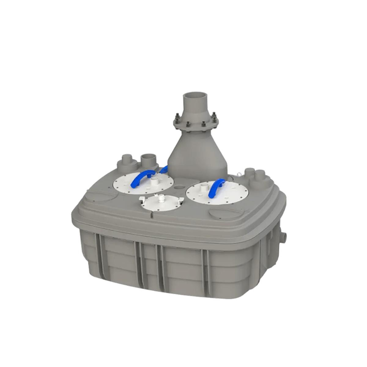 Sanicubic 2 Vx T Çift Motor Trifaze Tahliye İstasyonu 120 Lt resmi