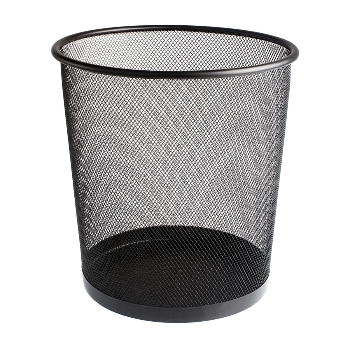 Bigpoint Metal Perfore Çöp Kovası Büyük Siyah resmi