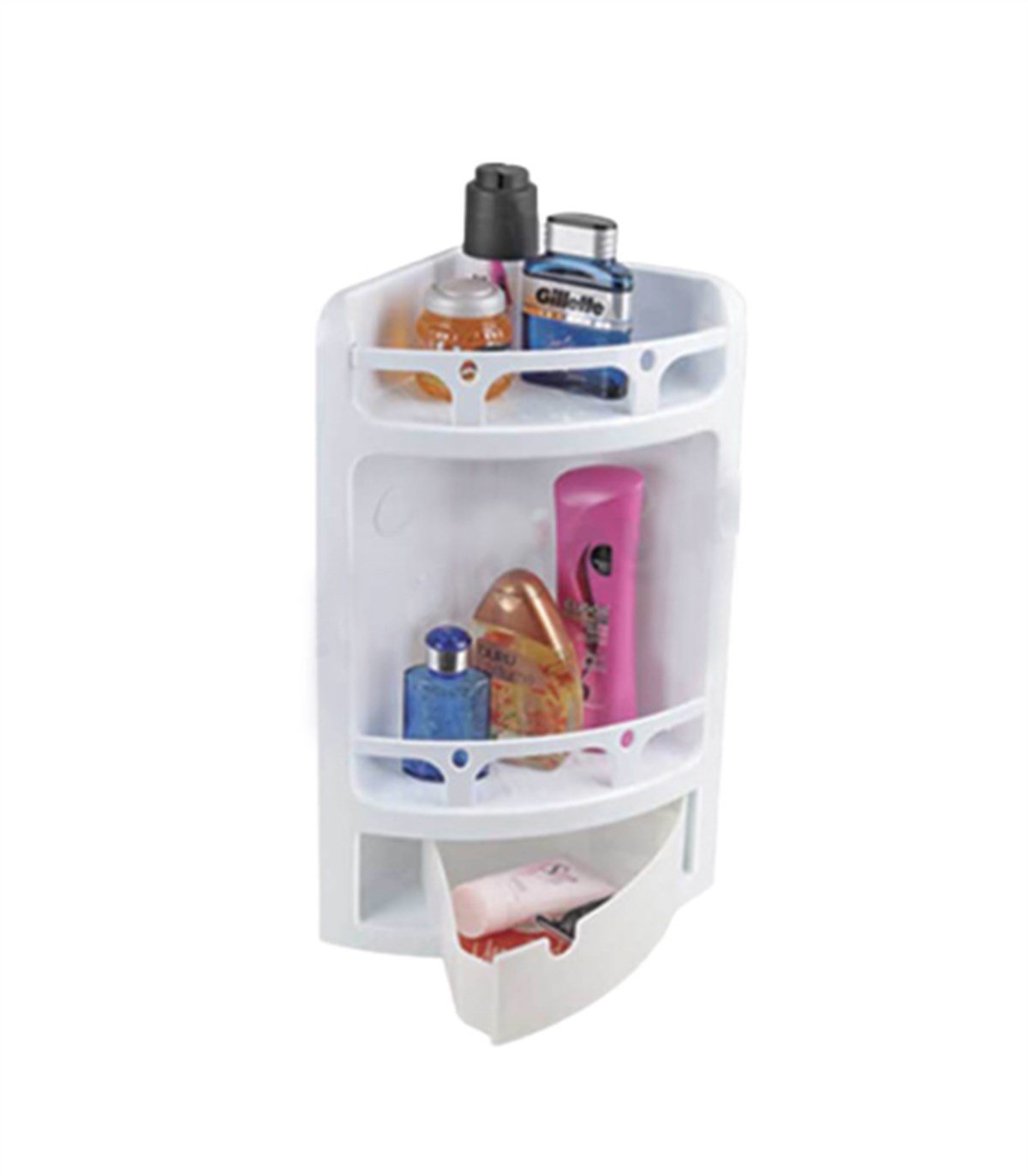 Çelik Ayna Çekmeceli Lüks Köşelik 800 resmi