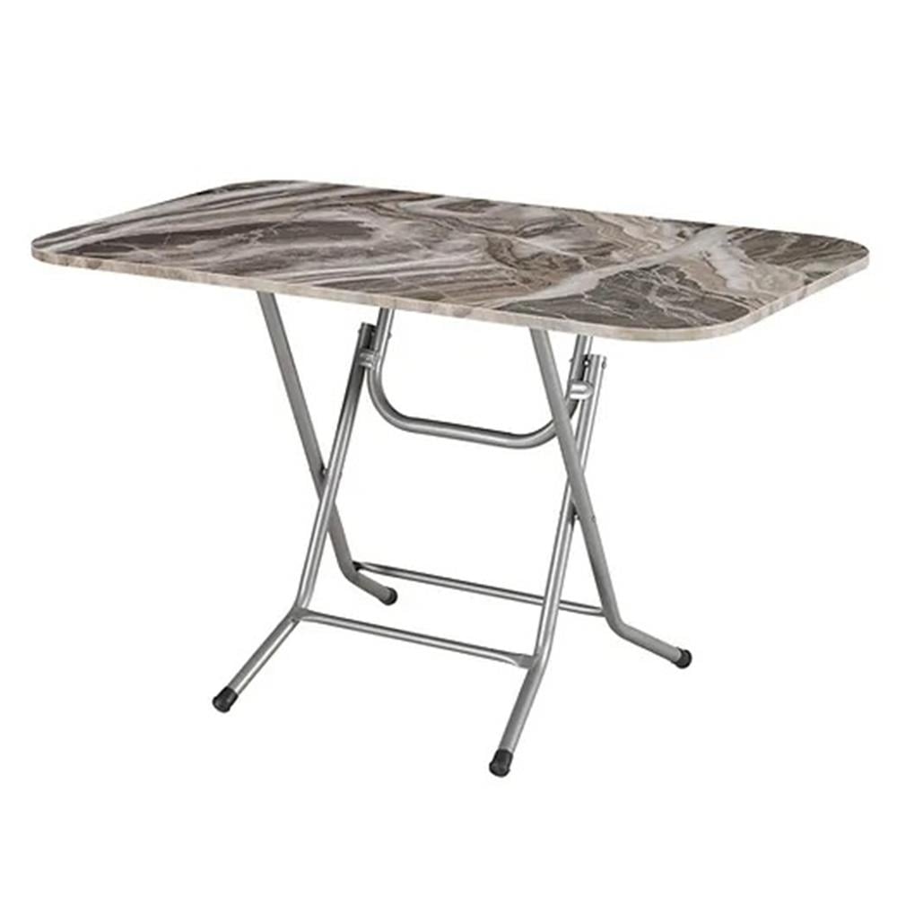 Doğan Lüks Mermer Desen Katlanır Masa Beyaz 50x60 Ku-560 resmi