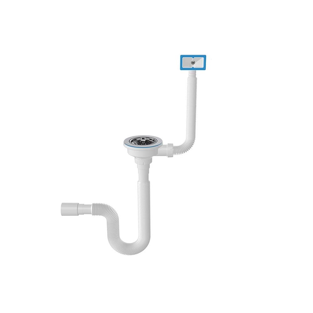 Mowe 9047 Taşmalı Çöpmak Kafa Körüklü Eviye Sifonu  resmi