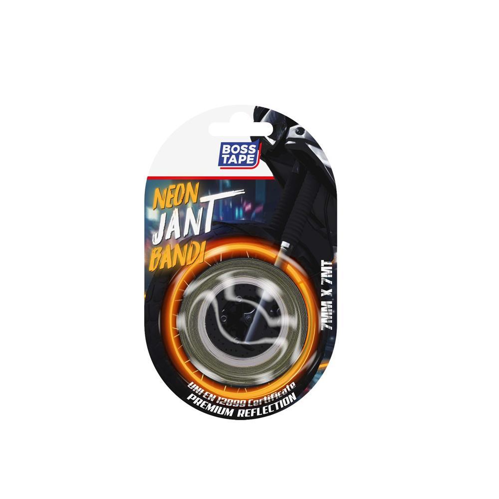 Boss Tape Neon Jant Bandı 7 Mmx7 Mt Turuncu resmi