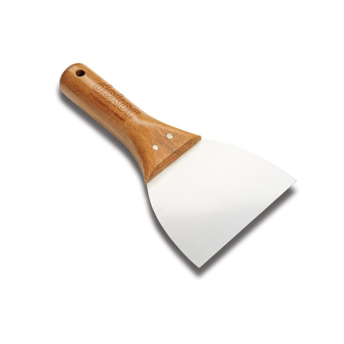 Dekor 009 Macun Ispatulası Ahşap Saplı Paslanmaz 14 cm resmi