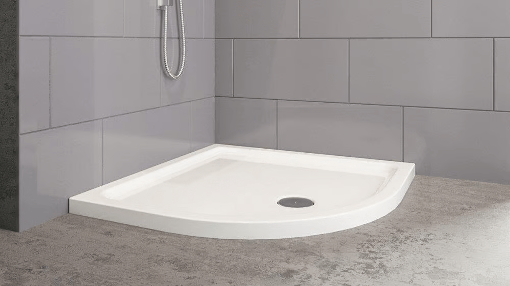 Aquanil Swing Oval Flat Duş Teknesi Beyaz 80x80cm resmi