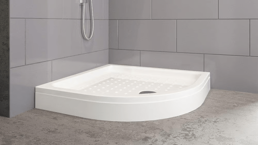 Aquanil Kaiser Panelli Oval Duş Teknesi Beyaz 80x80cm resmi