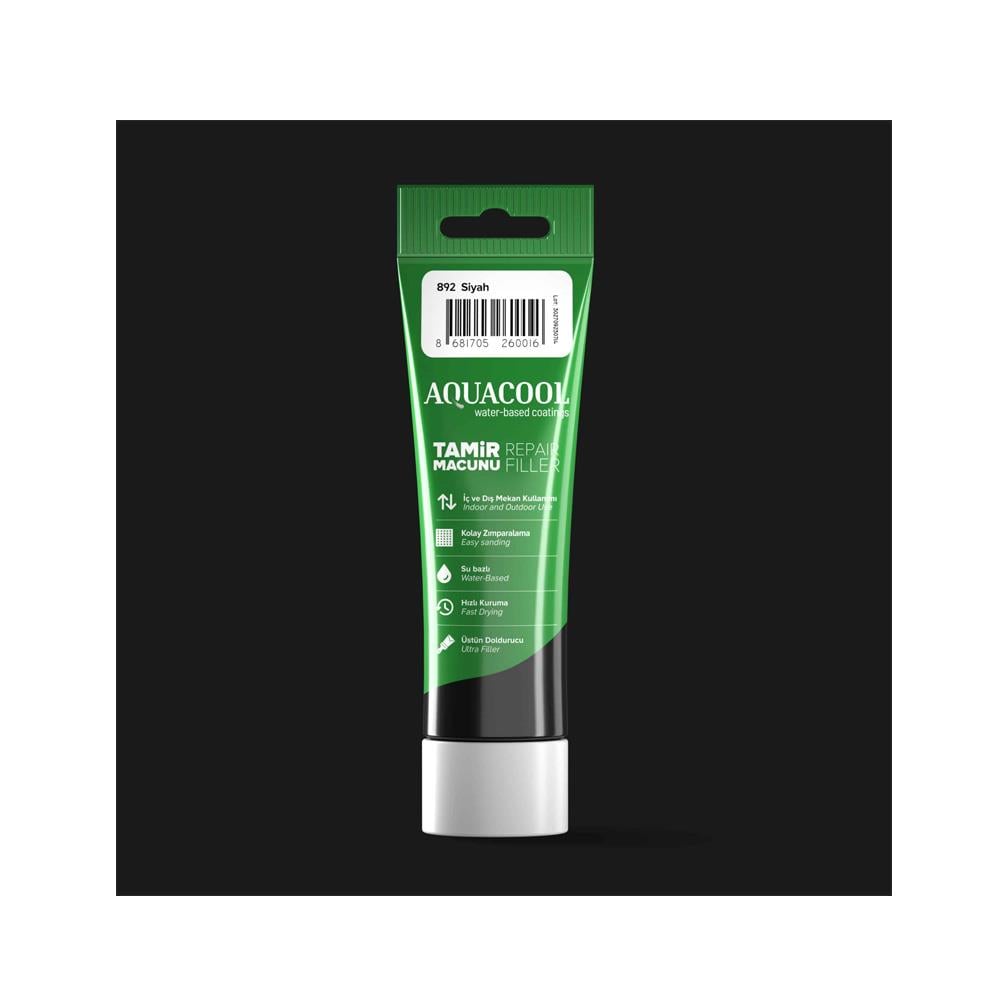 Aquacool Su Bazlı Tamir Macunu 200 Gr Siyah resmi