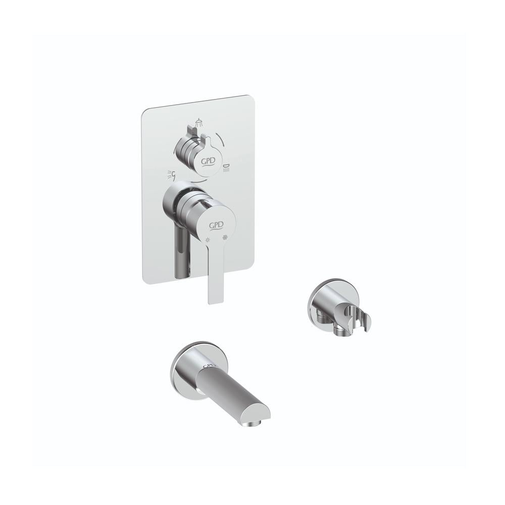 GPD Solus Mix Çevirmeli Ankastre Batarya Krom Mca56 resmi