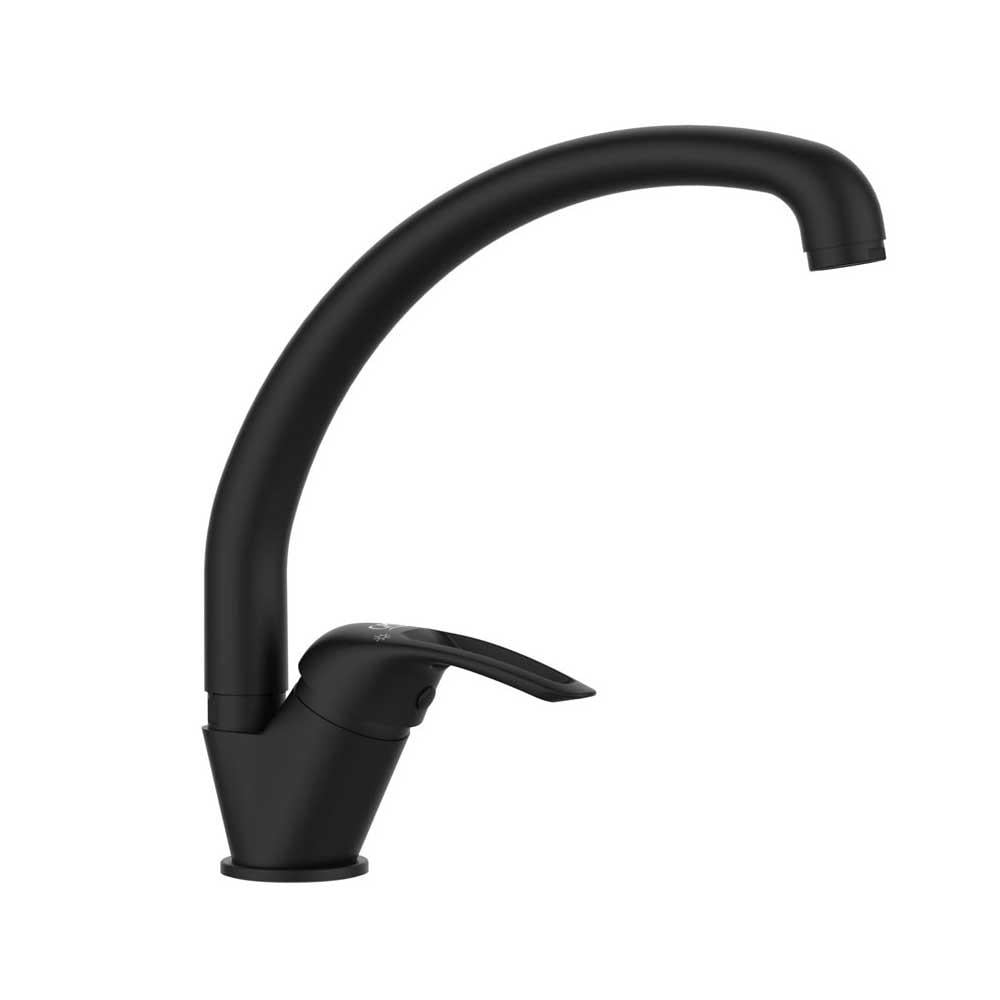 GPD Adrio Tek Gövde Eviye Bataryası Siyah Mte120-s resmi