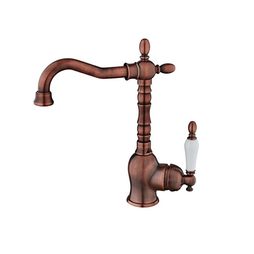 GPD Retro Tek Gövde Lavabo Bataryası  bakır Oksit Mtl180-b resmi