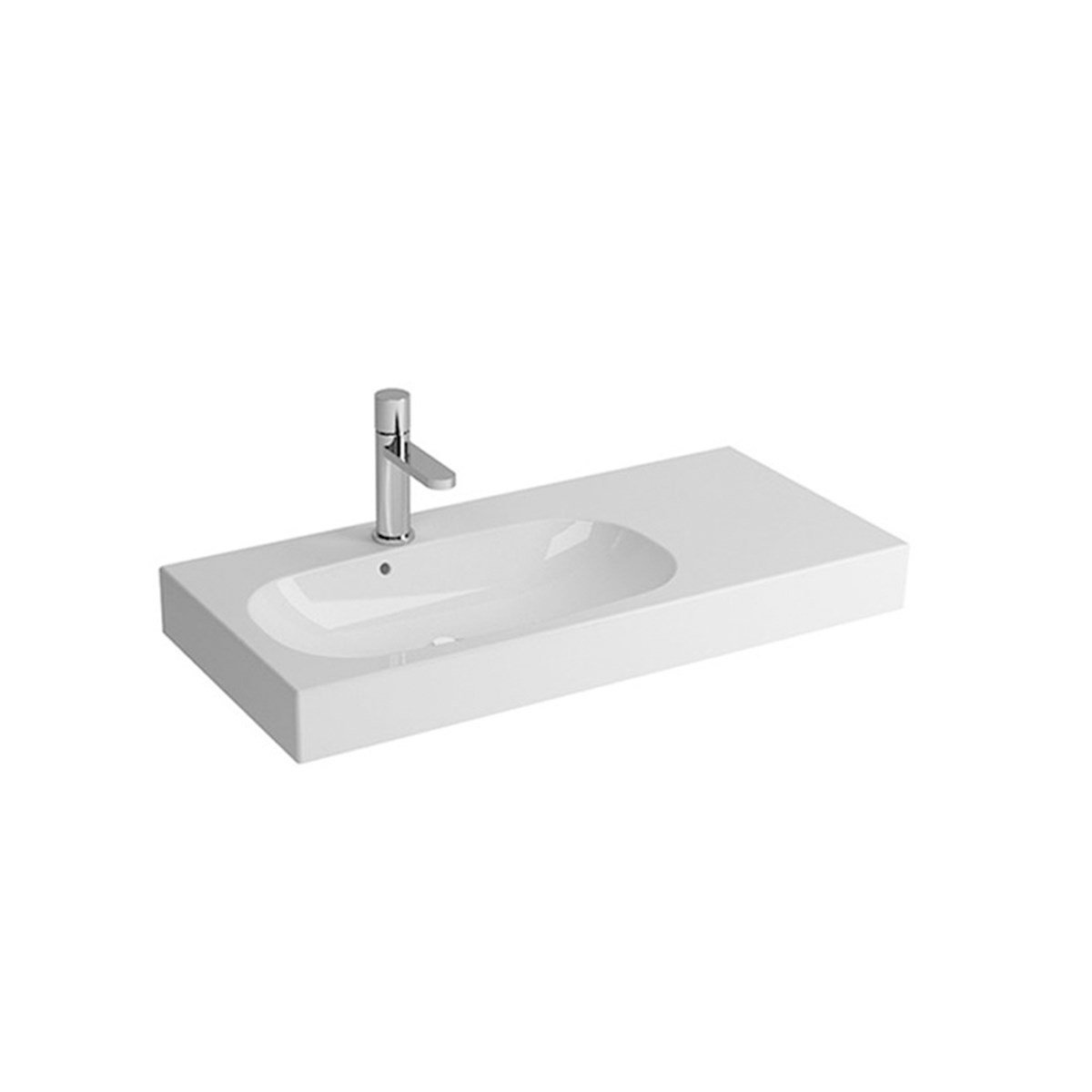 Newarc Etajerli Lavabo River 80X38X13Cm 507080 resmi