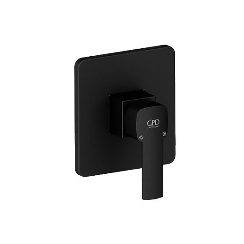 GPD Pedra Ankastre Duş Bataryası Siyah Mad160-s resmi
