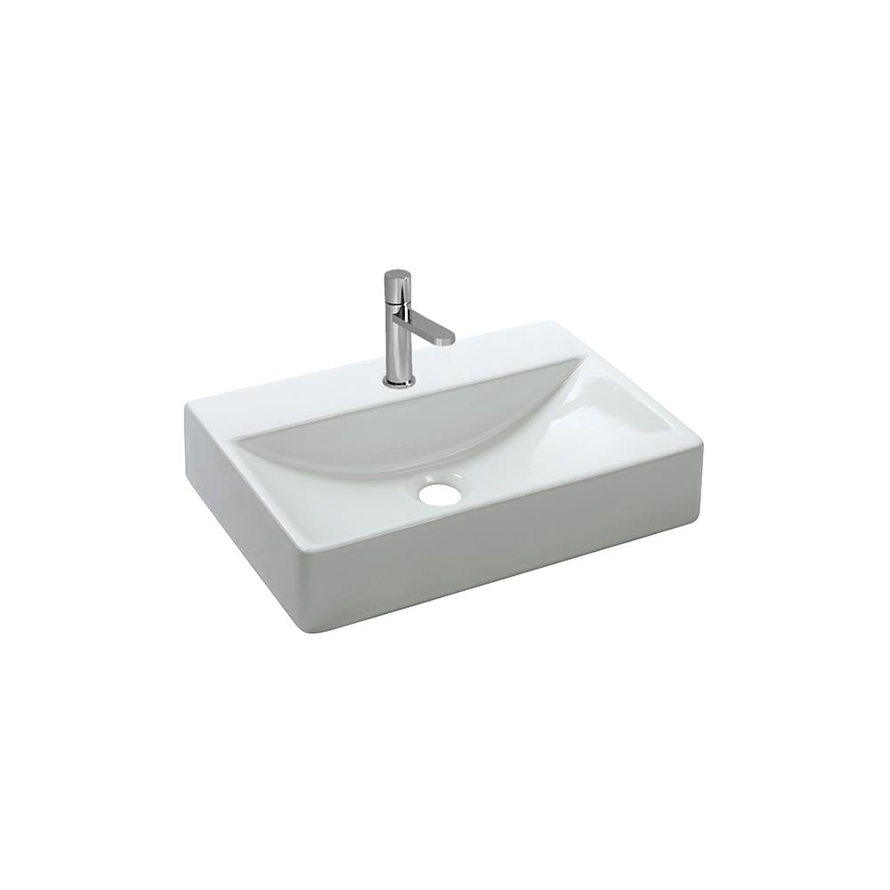 Newarc Tezgah Üstü Batarya Delikli Smart Lavabo 50X35X10Cm 5005 resmi