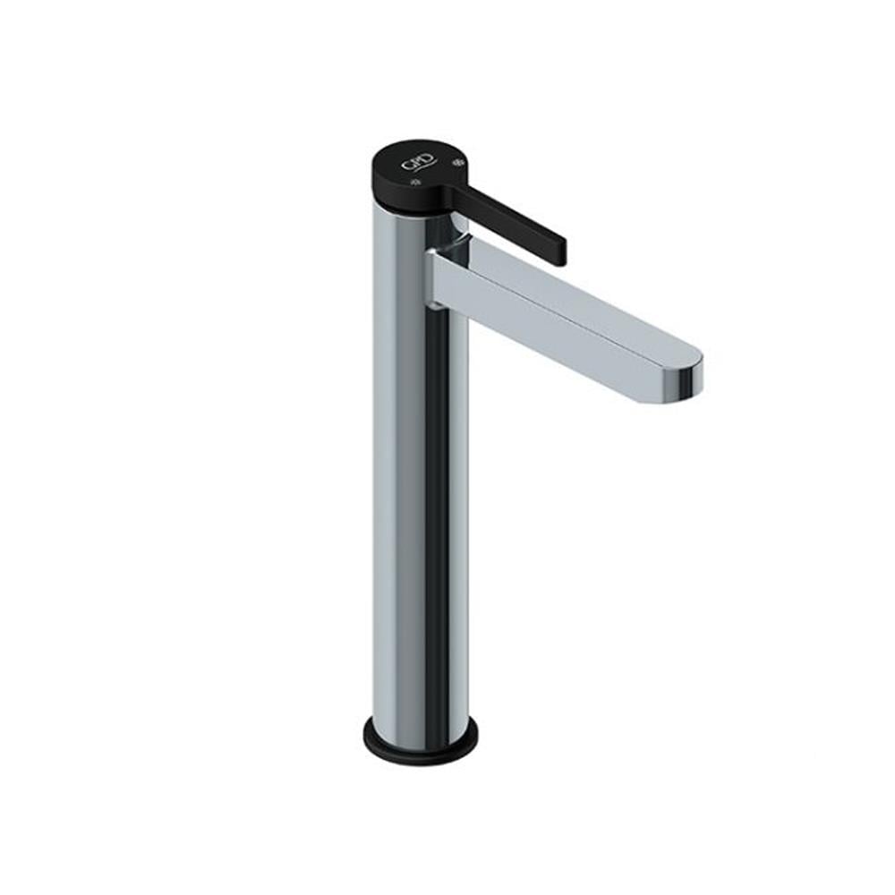 GPD Gildo Set Üstü Lavabo Bataryası Krom-siyah Msl165-k-s resmi