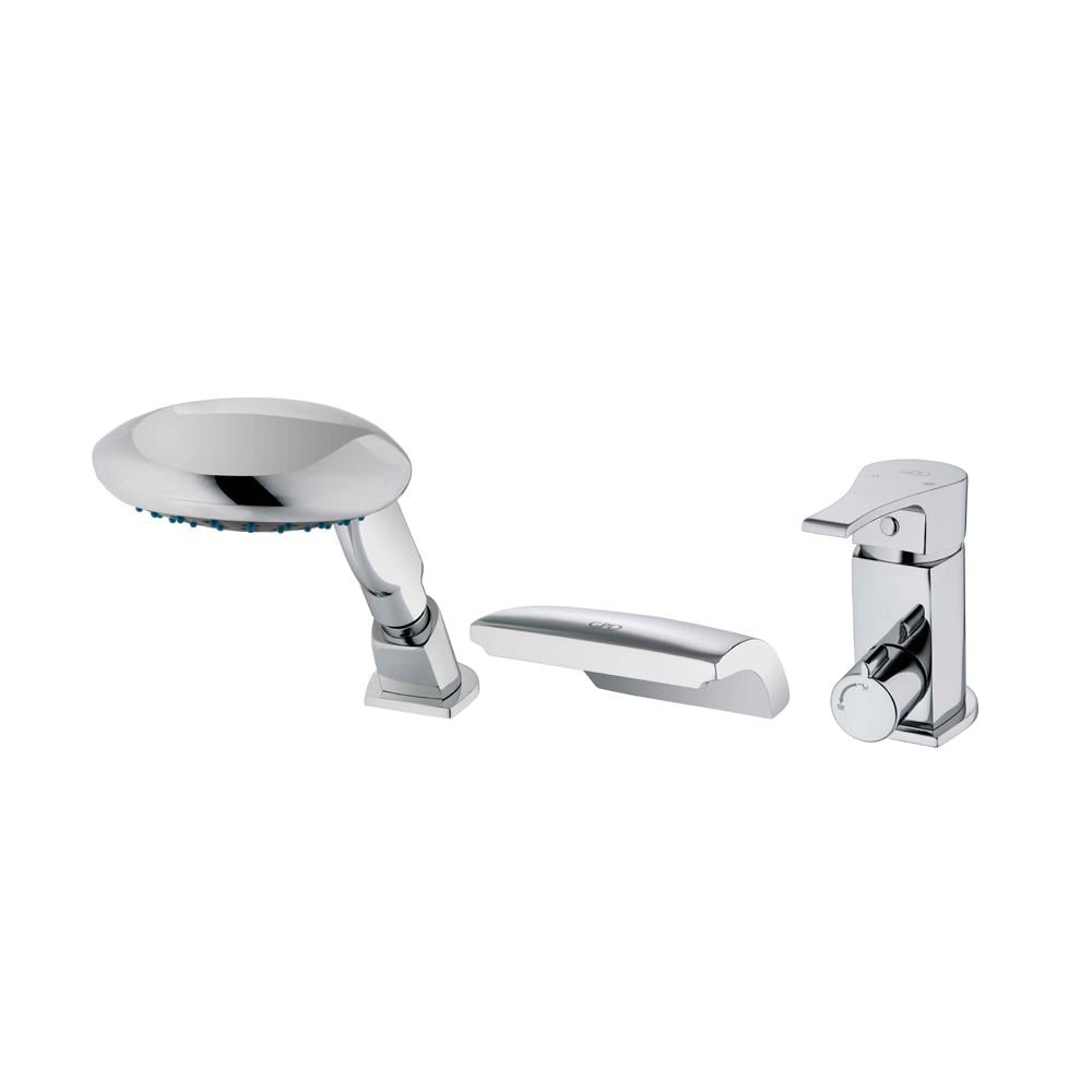 GPD Atros Ankastre Küvet Bataryası (3 Delikli) Krom Mak67 resmi