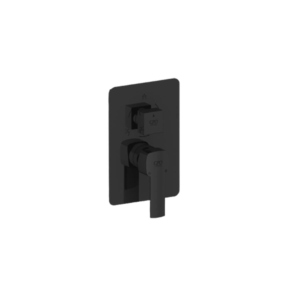 GPD Pedra Mix Çevirmeli Ankastre Batarya Sıva Üstü Grubu Siyah Scu160-s resmi