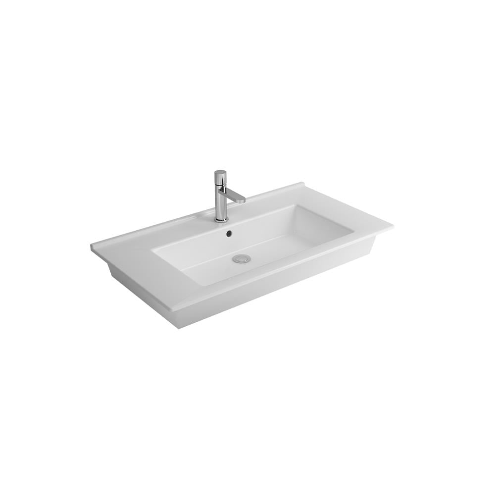 Newarc Etajerli Lavabo Silver Slim 65X45X2,5Cm 501065 resmi