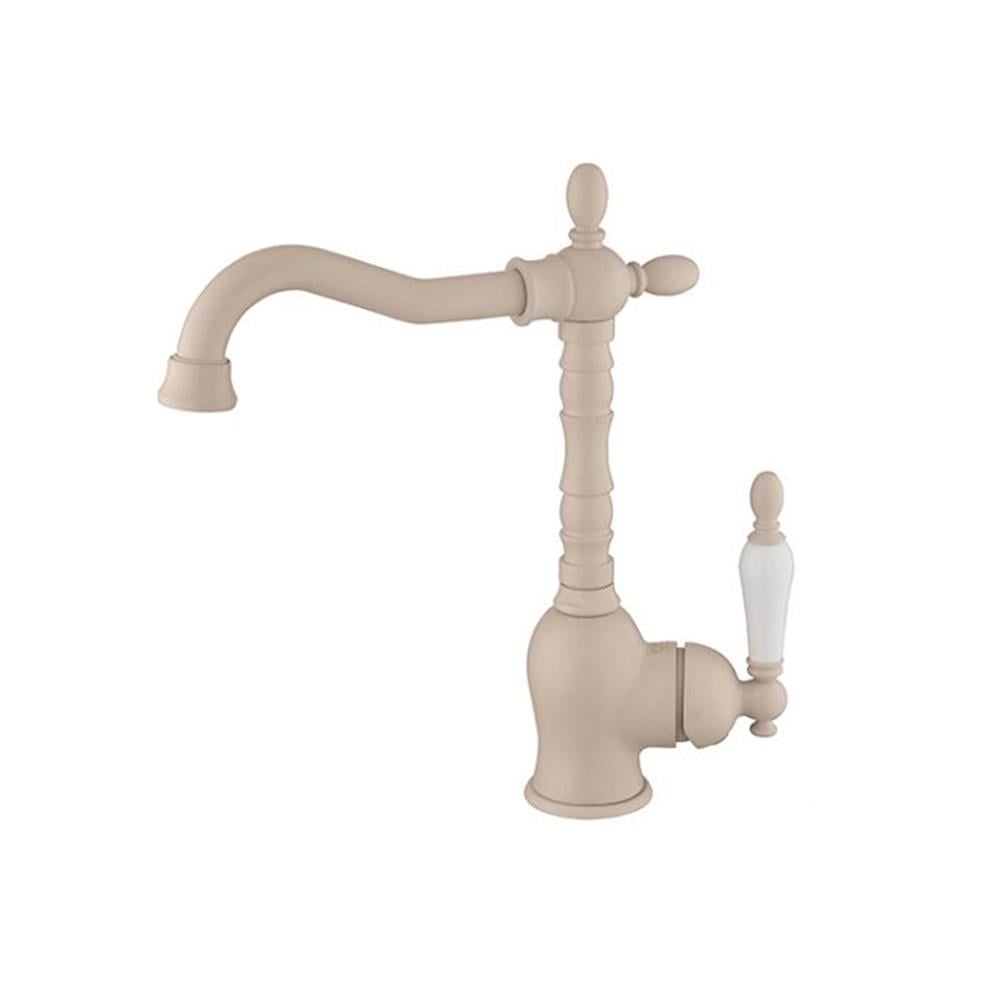 GPD Retro Tek Gövde Lavabo Bataryası  krem Granit Mtl180-kg resmi