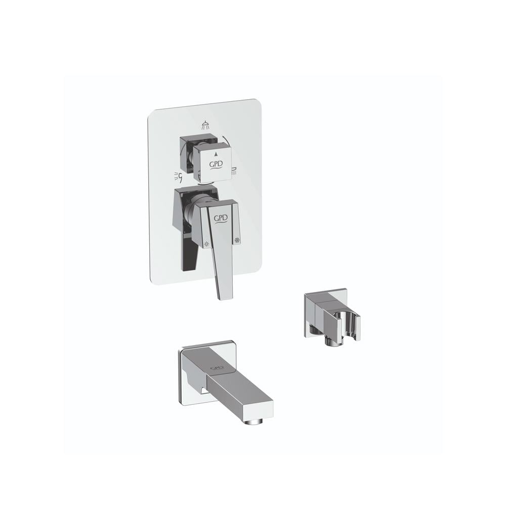 GPD Ritmo Mix Çevirmeli Ankastre Batarya (tsen817)  krom Mca86 resmi