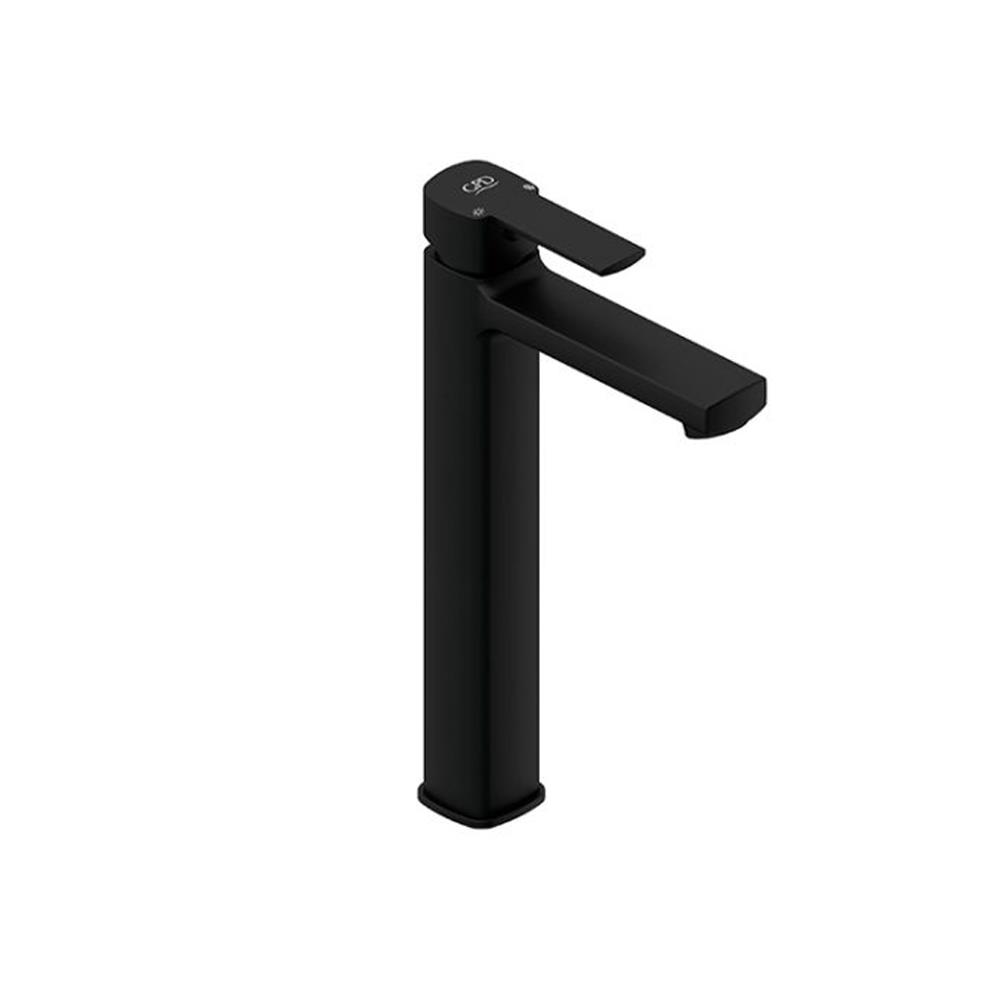 GPD Pedra Set Üstü Lavabo Bataryası Siyah Msl160-s resmi