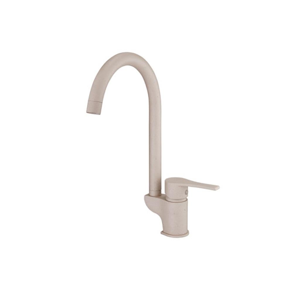 GPD Atros Tek Gövde Eviye Bataryası Krem Granit Mte65-kg resmi