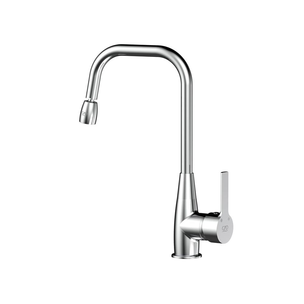 GPD Solus Döner L Borulu Eviye Bataryası Krom Mte56 resmi