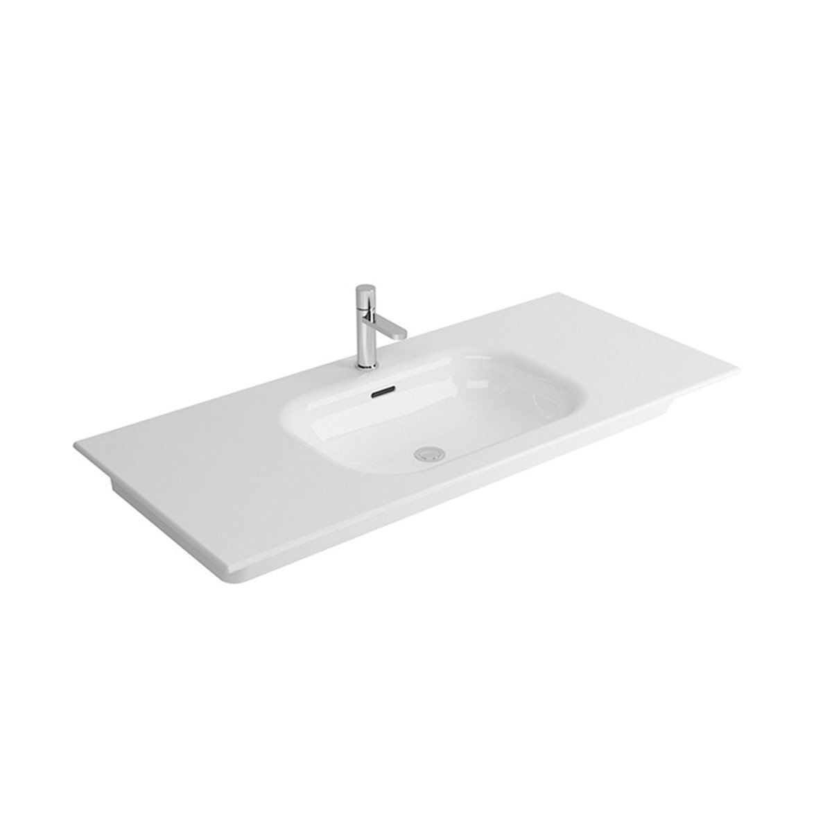 Newarc Etajerli Lavabo Naturel 120X46X1,4Cm 504120 resmi