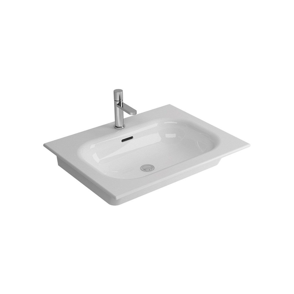 Newarc Etajerli Lavabo Naturel 60X46X1,4Cm 504060 resmi