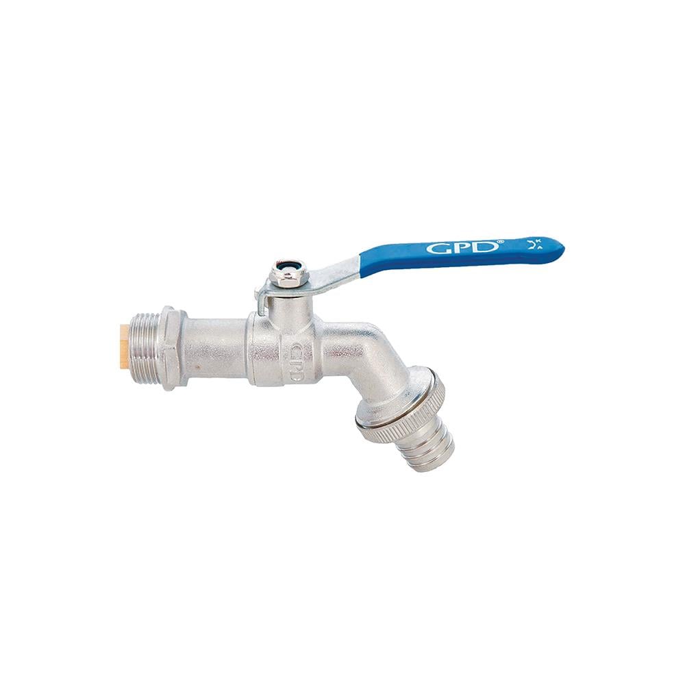 GPD 3/4" Küresel Rakorlu Musluk Çelik Kol Krs58 resmi