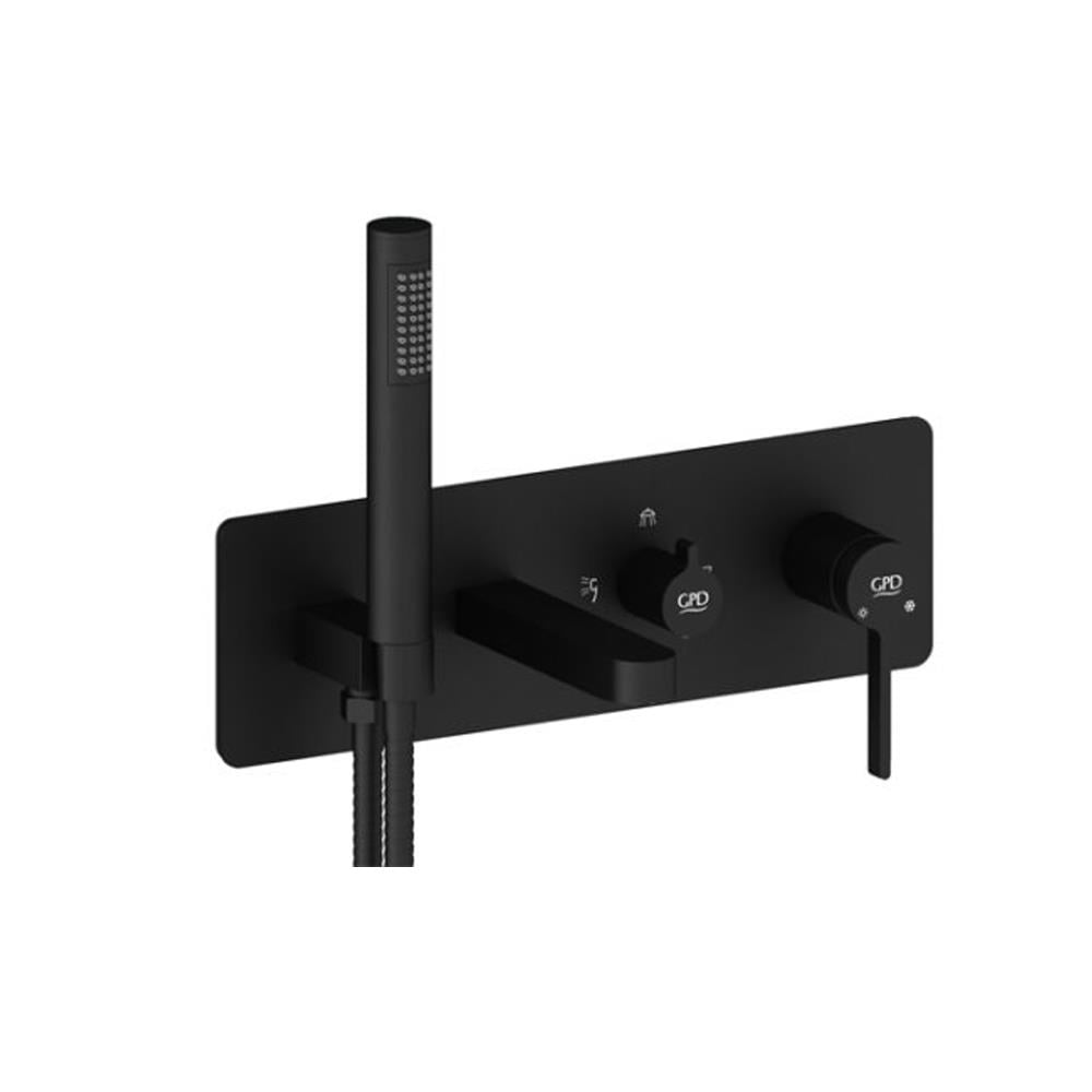 GPD Gildo Mix Kombine Ankastre Banyo Bataryası Siyah Mka165-s resmi