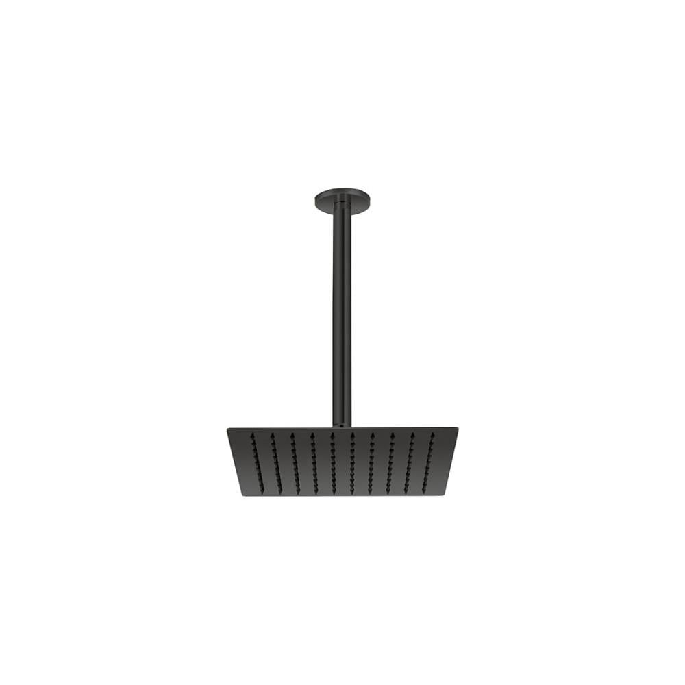 GPD Ankastre Duş Başlığı Tavandan 25x25 Cm Siyah Ads19-s resmi