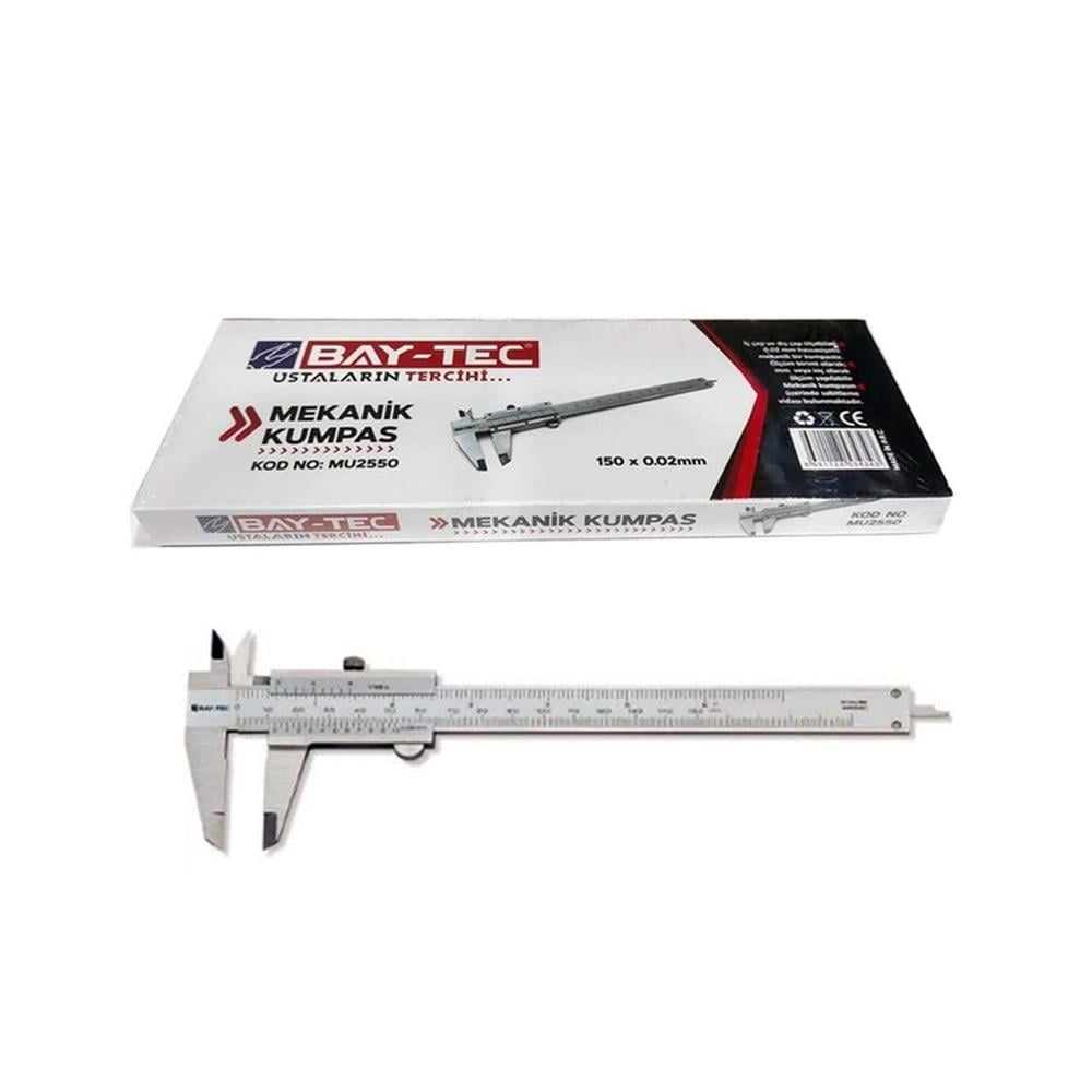 Bay-Tec Mekanik Kumpas 150x0.02mm Mu2550 resmi