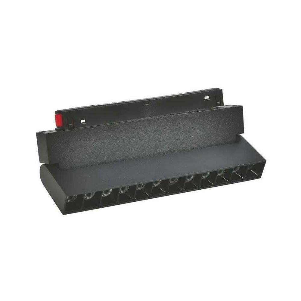 Forlife Siyah Kompakt Lensli Hareketli Magnet Armatür 12W 6500K Beyaz FL-6622 resmi