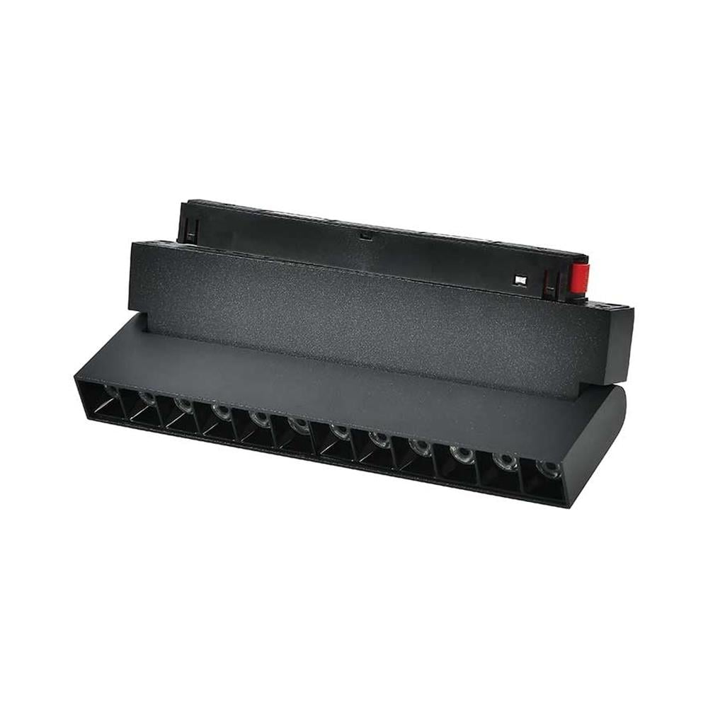 Forlife Siyah Lensli Hareketli Dimlenebilir Magnet Armatür 12W 4000K Ilık Beyaz FL-5522 D resmi